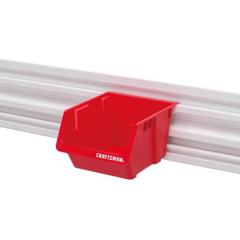 Craftsman VersaTrack 5.5 in. W X 4.7 in. H Small Parts Bin Plastic Red