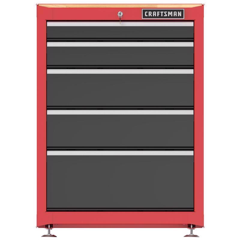 Craftsman 36 in. H X 27 in. W X 18 in. D Black/Red Steel Cabinet