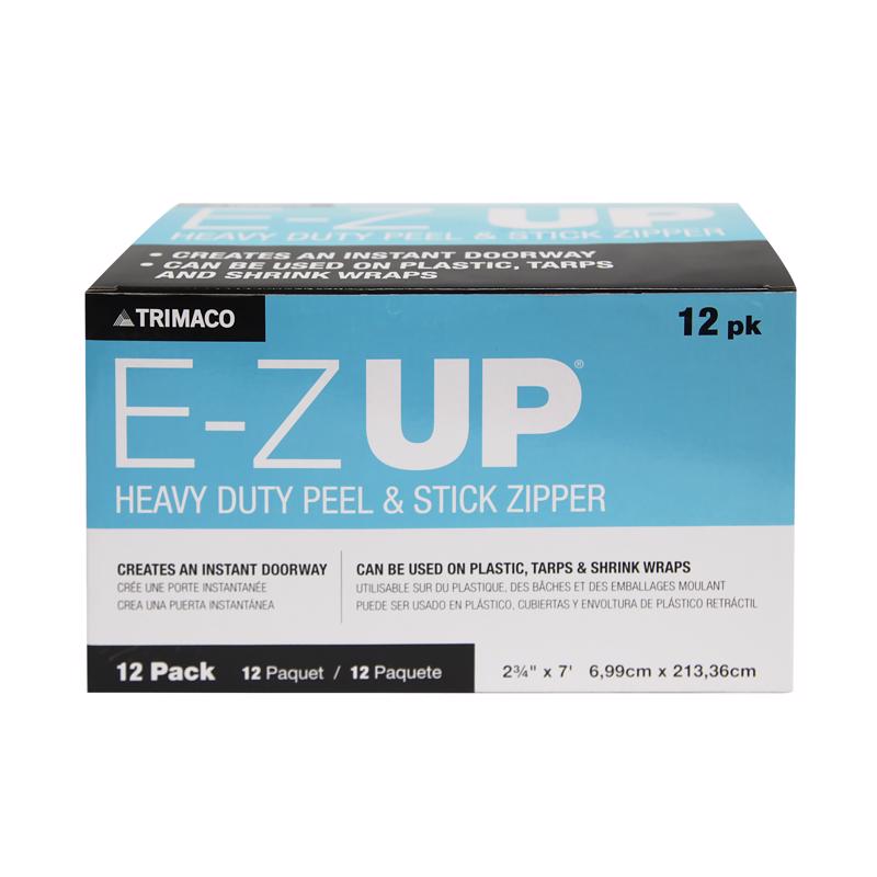 酷牌库|商品详情-TRIMACO进口代理批发 Trimaco EZ Up 2-3/4 英寸 WX 84 英寸 L 透明粘性拉链