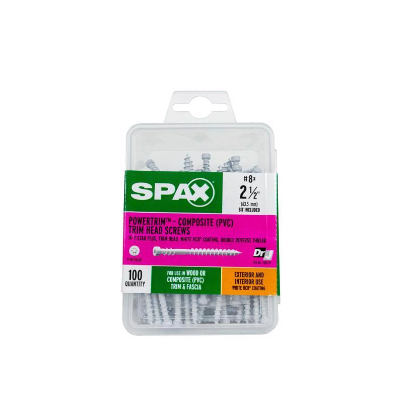 SPAX进口代理批发 SPAX PowerTrim 8 号标签 X 2-1/2 英寸 L 星形装饰头锯齿状装饰螺丝