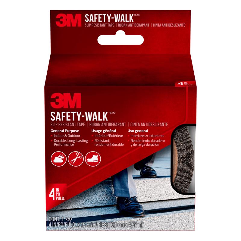 3M进口代理批发 3M Safety-Walk 黑色防滑胶带 4 英寸宽X 15 英尺长 1 包