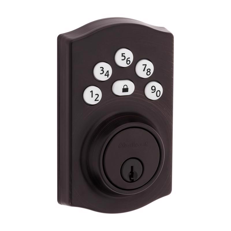 KWIKSET进口代理批发 Kwikset Powerbolt 威尼斯青铜锌电子门锁