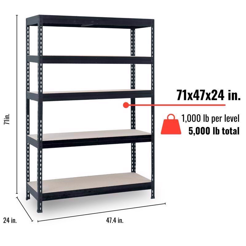 AR SHELVING进口代理批发 Ar 搁架重型 71 英寸 HX 47.4 英寸 WX 24 英寸 D 金属搁架单元