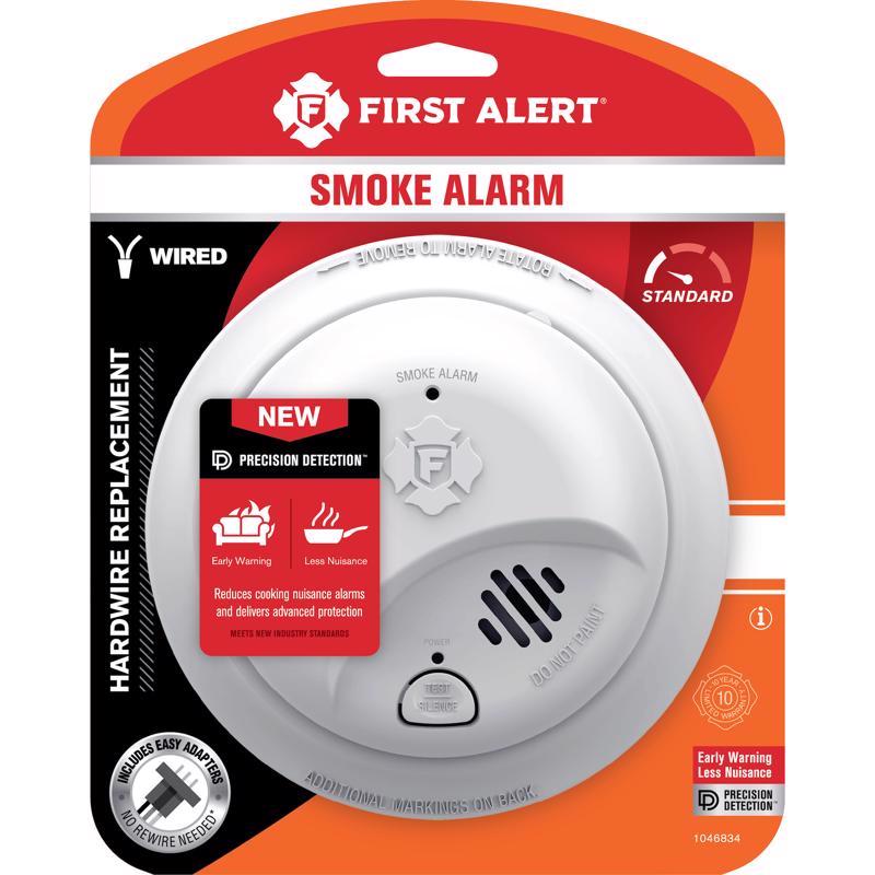 Hardwired Ionization Smoke Alarm, Battery Backup