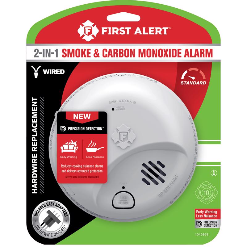 Hardwired Ionization Smoke & Carbon Monoxide Alarm, Battery Backup