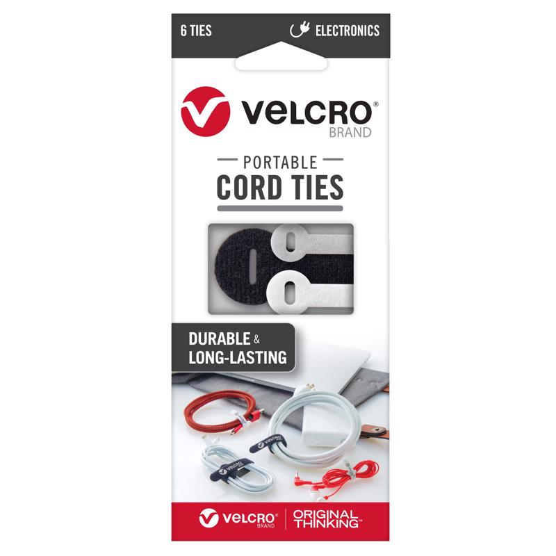 VELCRO BRAND进口代理批发 VELCRO 品牌什锦尼龙扎带 6 条装