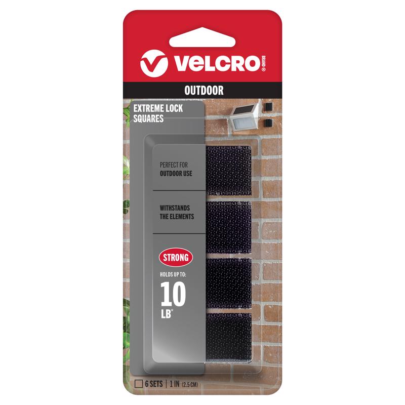 VELCRO BRAND进口代理批发 VELCRO 品牌小型尼龙钩环紧固件 1 英寸长 6 件装