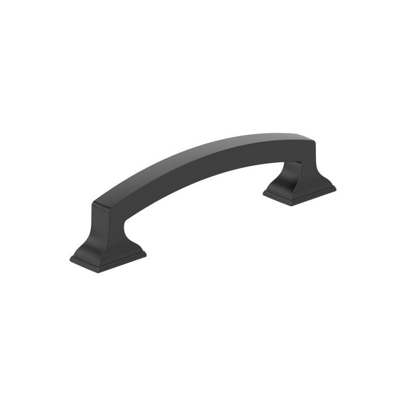 Amerock Everyday Basics Incisive 3.75 In. Matte Black Cabinet Pull Bp37121mb
