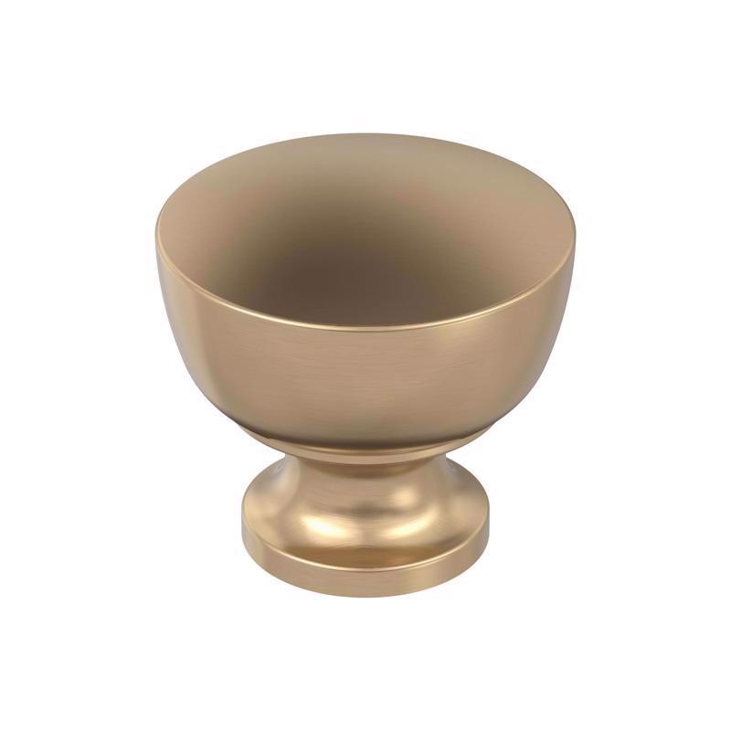 Amerock Chalice Transitional Round Cabinet Knob 1.25 in. D 1.25 in. Champagne Bronze 1 pk
