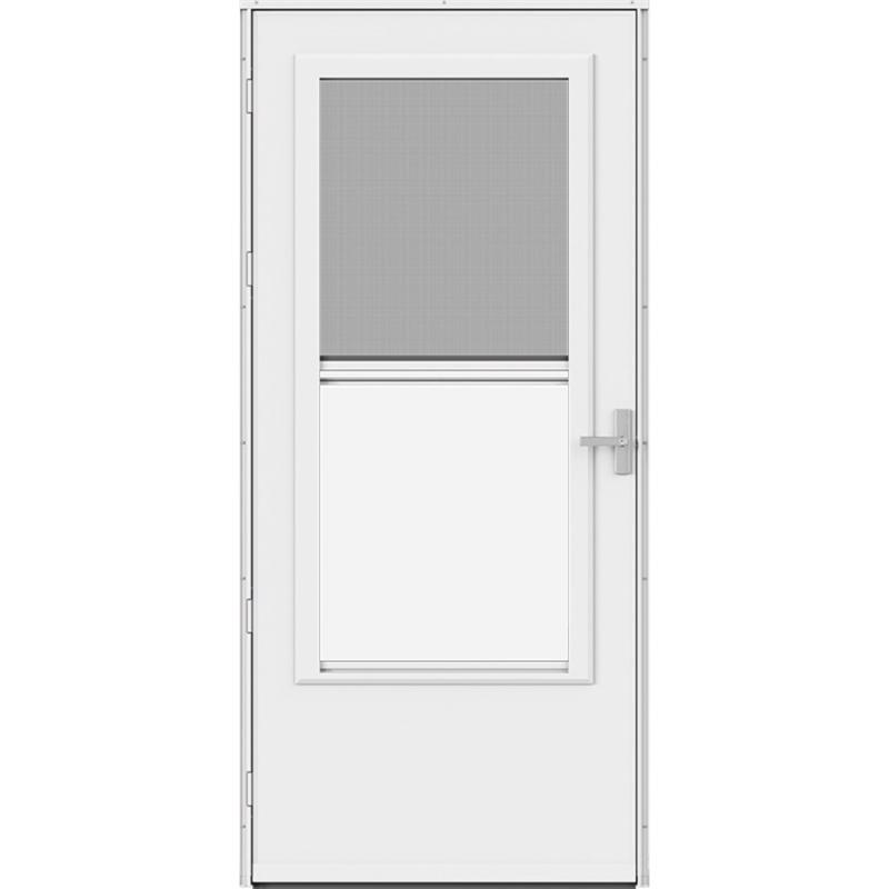 Larson 37084 Screen Away 81 in. H X 36 in. W Solid Wood White Mid-View Reversible Storm Door
