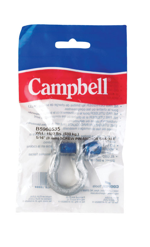 CAMPBELL进口代理批发 Campbell 镀锌锻造碳钢锚卸扣 1500 磅