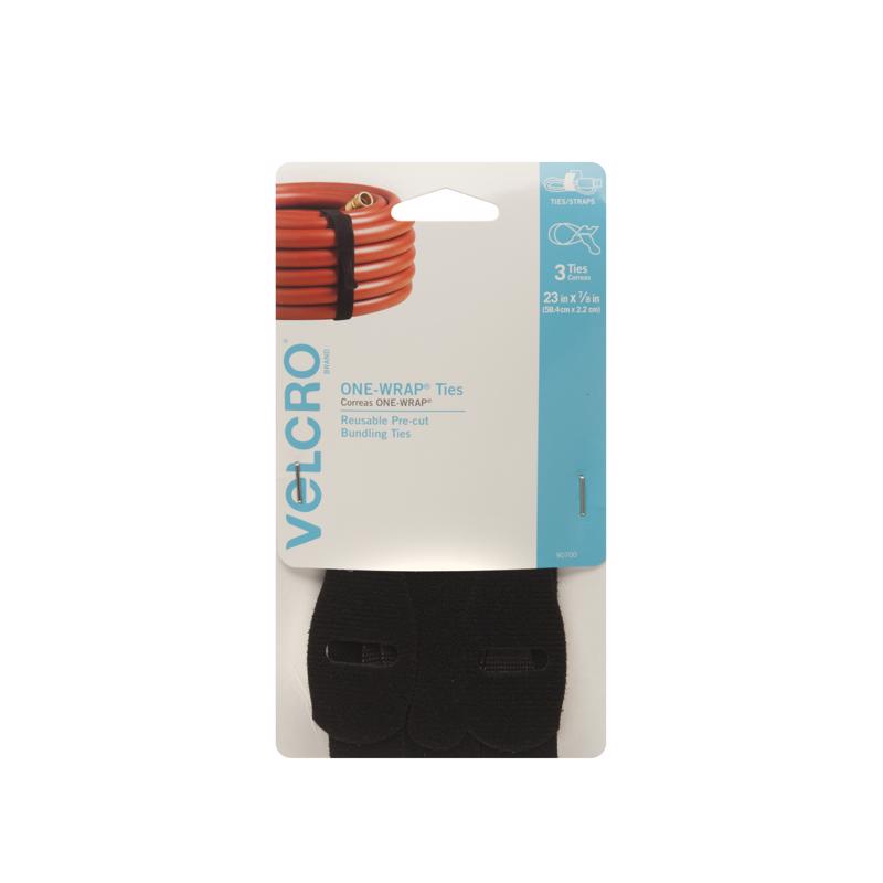 VELCRO BRAND进口代理批发 VELCRO 品牌 ONE-WRAP 中号尼龙带 23 英寸长 3 包