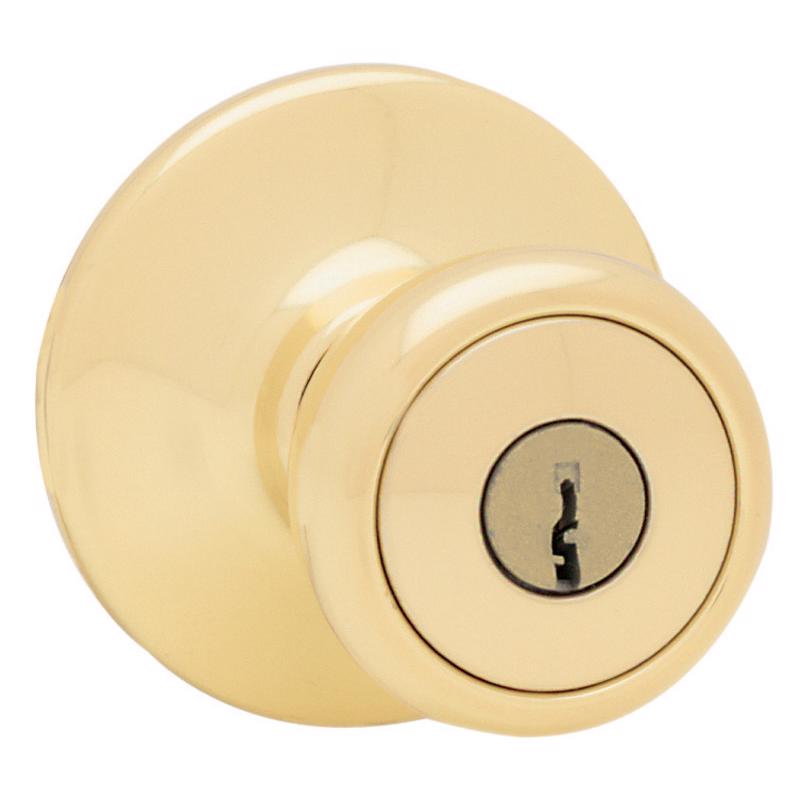 KWIKSET进口代理批发 Kwikset Tylo 抛光黄铜入口锁具 1-3/4 英寸