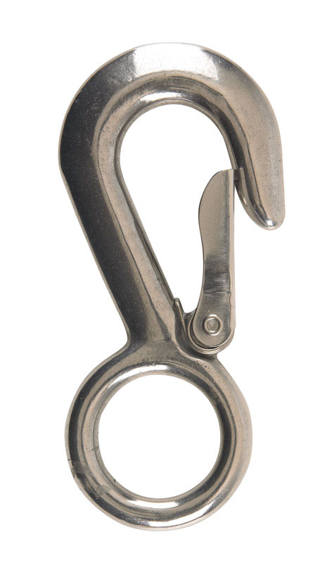 Baron 3/4 in. D x 4 in. L Polished Steel Snap Hook 400 lb 2311S