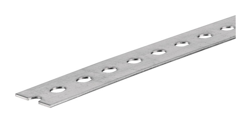 SteelWorks 0.074 in. X 1.38 in. W X 72 in. L Steel Slotted Flat Bar SteelWorks 0.074 in. X 1.38 in. W X 72 in. L Steel Slotted Flat Bar
