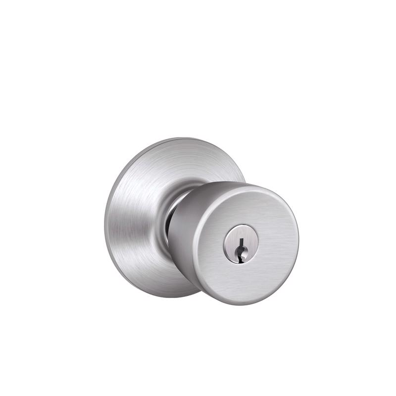 SCHLAGE进口代理批发 Schlage Bell 缎面镀铬入口门把手 1-3/4 英寸