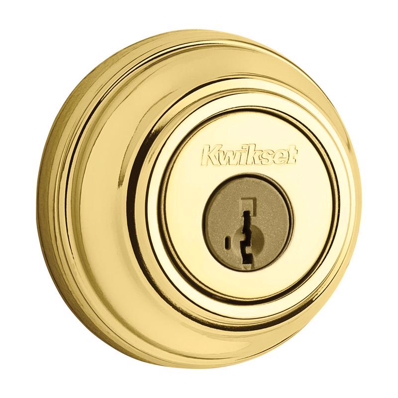 KWIKSET进口代理批发 Kwikset SmartKey 抛光黄铜金属锁舌