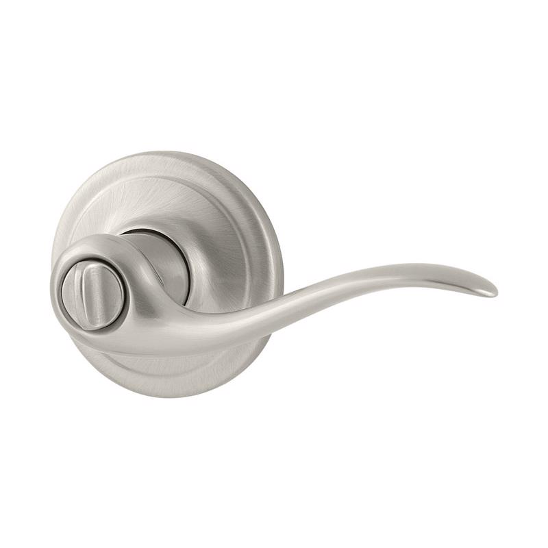 KWIKSET进口代理批发 Kwikset Tustin 缎面镍隐私锁具 1-3/4 英寸。