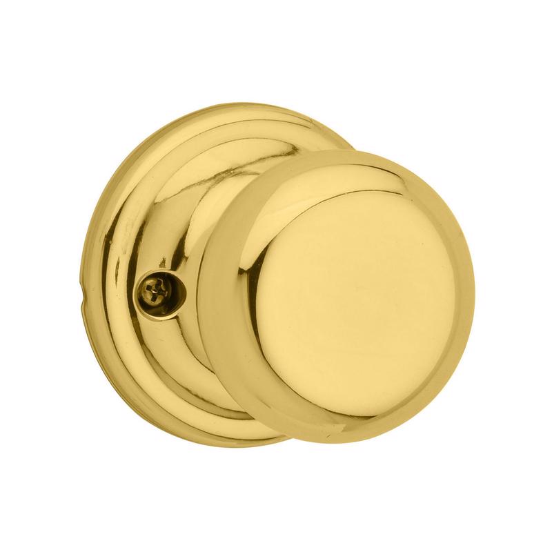 KWIKSET进口代理批发 Kwikset Juno 抛光黄铜虚拟旋钮 右手或左手