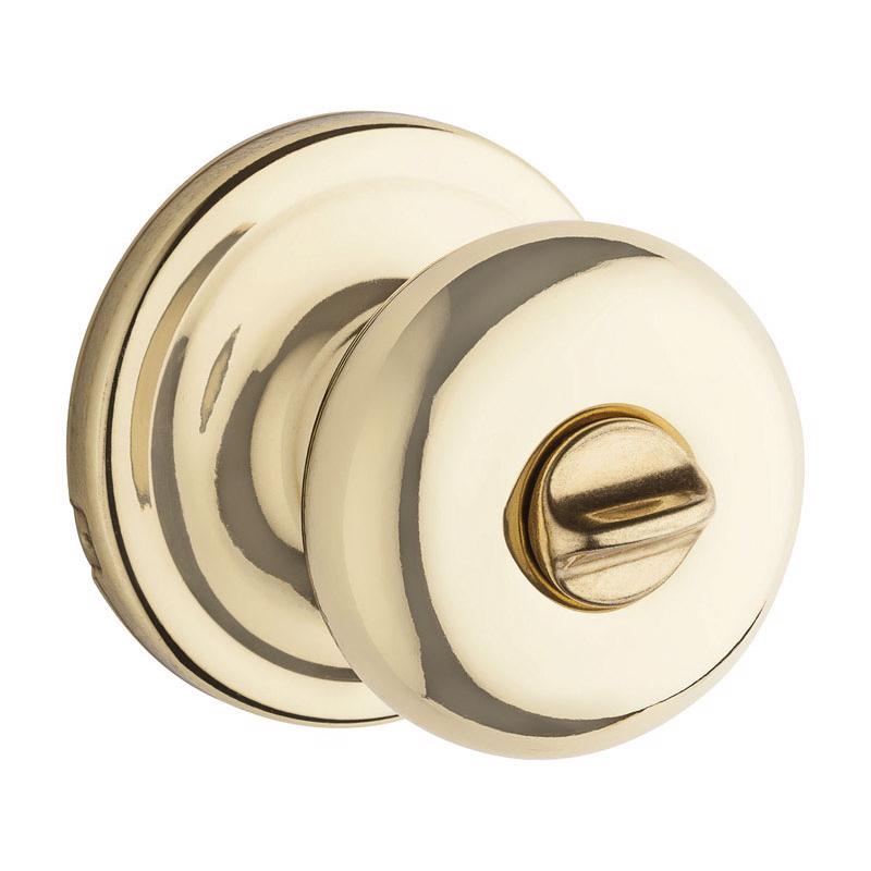 酷牌库|商品详情-KWIKSET进口代理批发 Kwikset Juno 抛光黄铜隐私锁具 1.75 英寸。