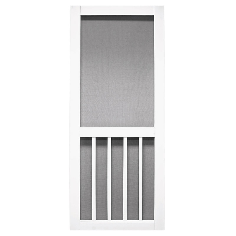 Precision 80 in. H X 36 in. W Magnolia White Vinyl Screen Door