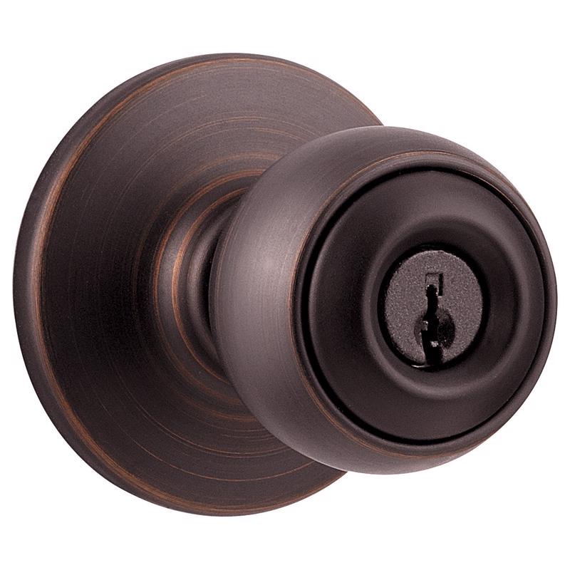 KWIKSET进口代理批发 Kwikset Polo 威尼斯青铜入口锁具 1-3/4 英寸。