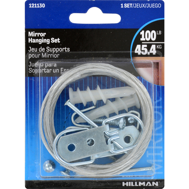 HILLMAN进口代理批发 HILLMAN AnchorWire 银色超重镜架套件 100 磅 1 包