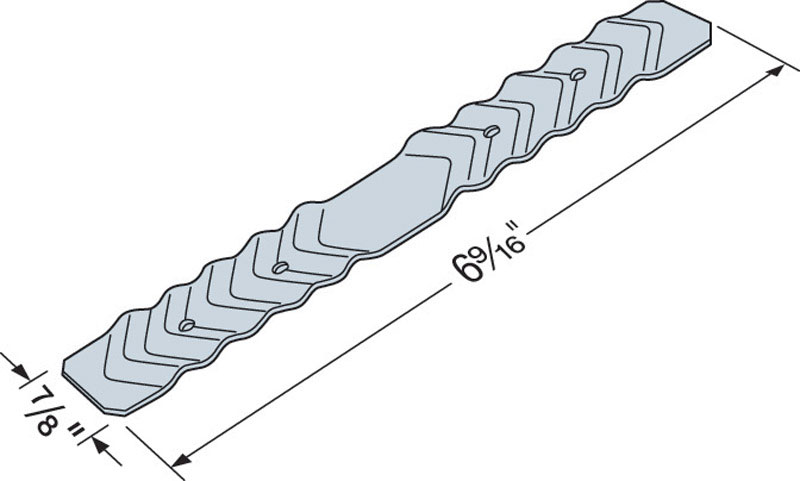 SIMPSON STRONG-TIE进口代理批发 Simpson Strong-Tie 0.38 英寸 HX 6.69 英寸宽 22 速镀锌钢砖扎带