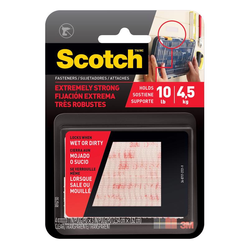 SCOTCH进口代理批发 Scotch 小号泡沫粘扣带 3 英寸长 2 件装