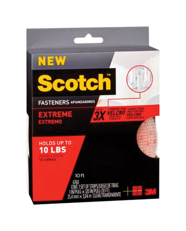 SCOTCH进口代理批发 Scotch Extreme 中型泡沫钩环紧固件 120 英寸长 2 件装