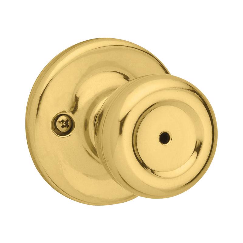 KWIKSET进口代理批发 Kwikset 移动房屋抛光黄铜隐私旋钮右手或左手