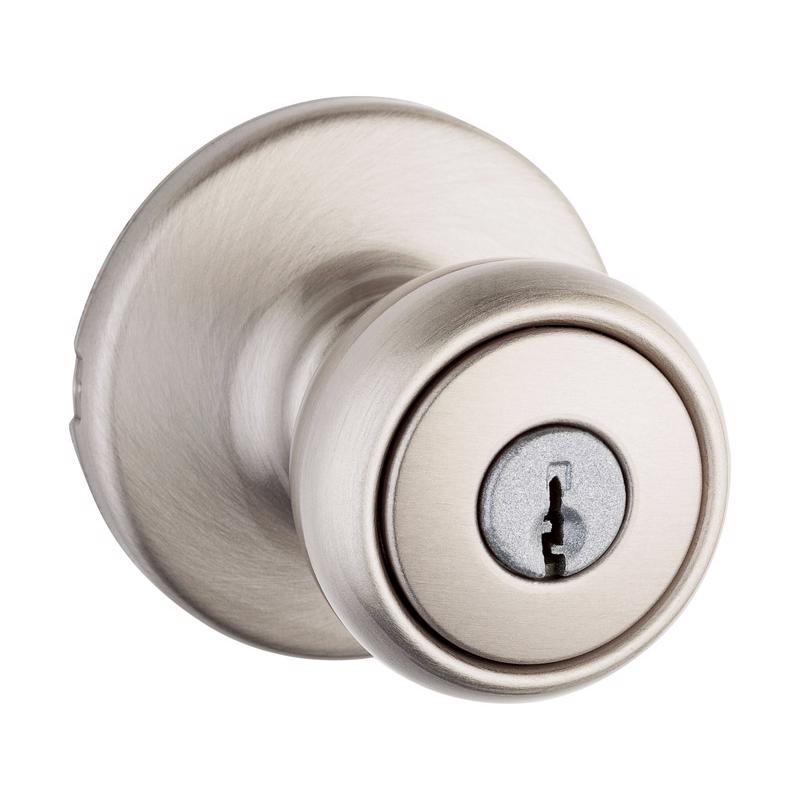 KWIKSET进口代理批发 Kwikset Tylo 缎面镍入口门把手 1-3/4 英寸