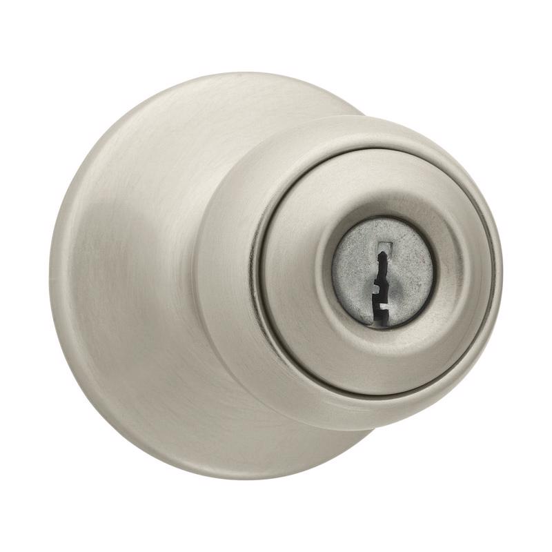 KWIKSET进口代理批发 Kwikset Polo 缎面镍入口门把手 1-3/4 英寸