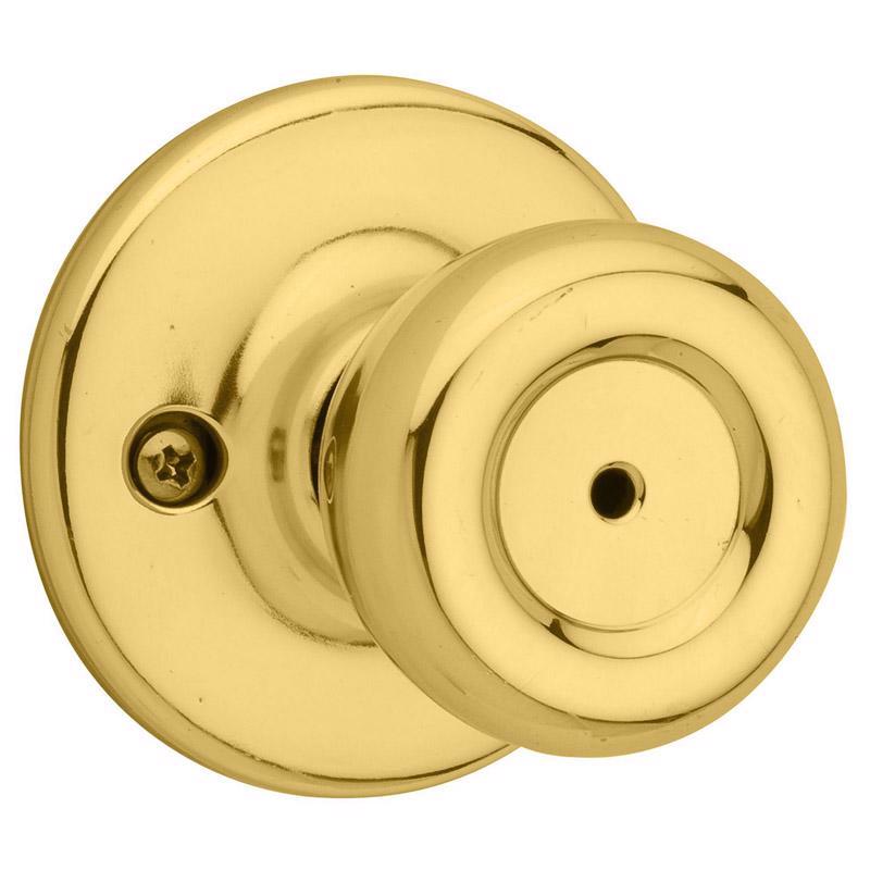 KWIKSET进口代理批发 Kwikset Tylo 抛光黄铜隐私旋钮 右手或左手