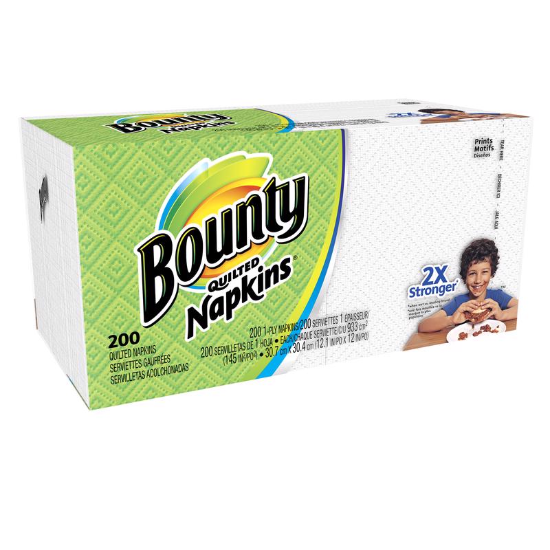 BOUNTY进口代理批发 Bounty 绗缝餐巾 1 层 200 张