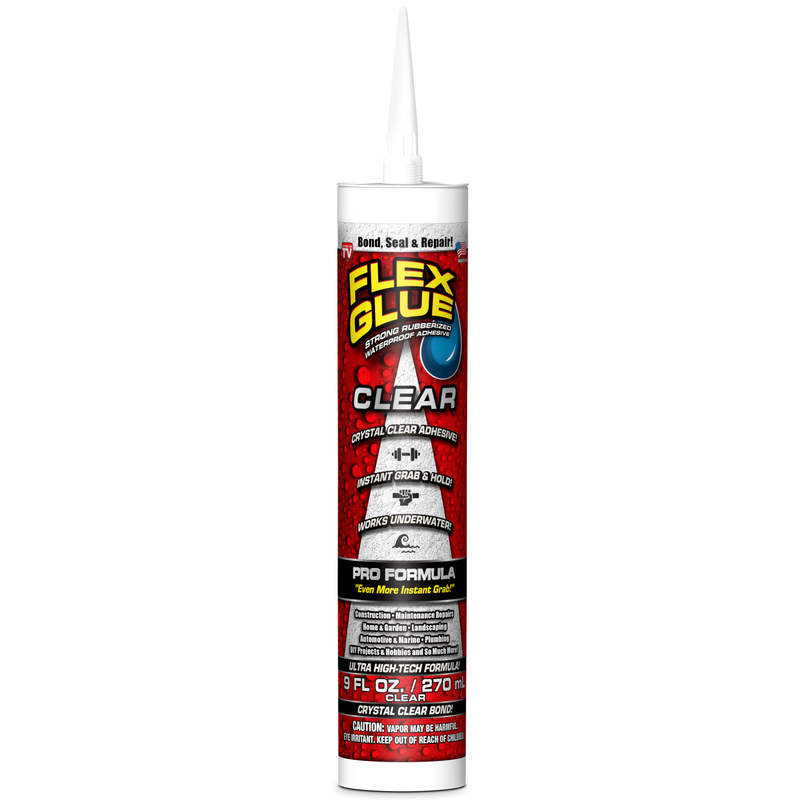 FLEX SEAL FAMILY OF PRODUCTS进口代理批发 Flex Seal 系列产品 Flex Glue 透明橡胶防水粘合剂 9 盎司