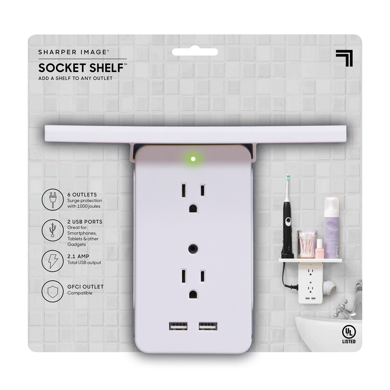 SOCKET SHELF进口代理批发 插座架如电视插座/USB/架式适配器电涌保护器所示 1 个装