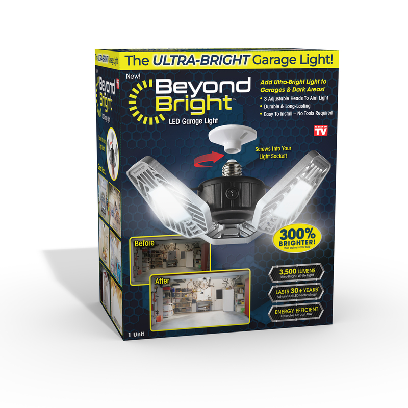 BEYOND BRIGHT进口代理批发 超亮 LED 车库灯塑料 1 包