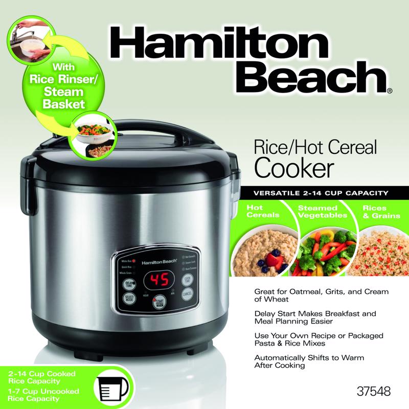 HAMILTON BEACH进口代理批发 Hamilton Beach 银色 14 杯可编程电饭锅