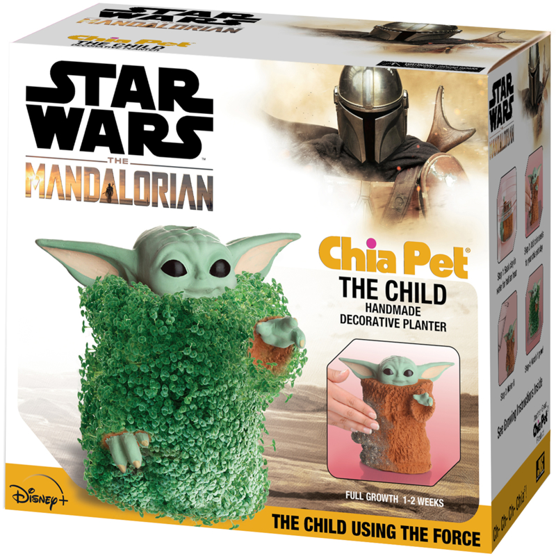 CHIA PET进口代理批发 Chia Pet Mandalorian 儿童站立装饰花盆粘土 1 个装