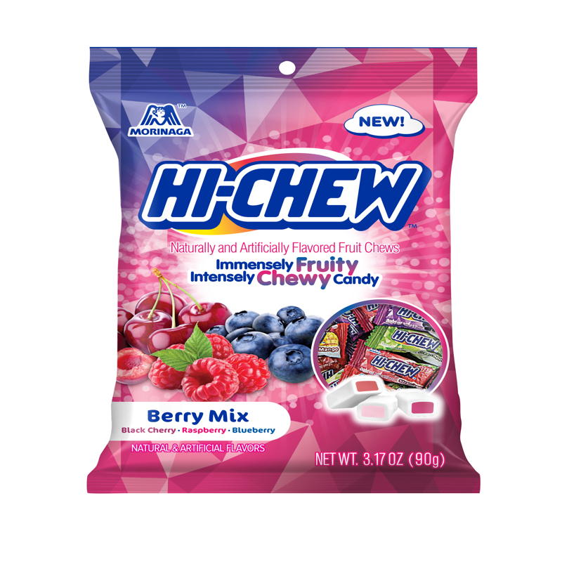 MORINAGA进口代理批发 森永 Hi-Chew 浆果混合耐嚼糖果 3.17 盎司