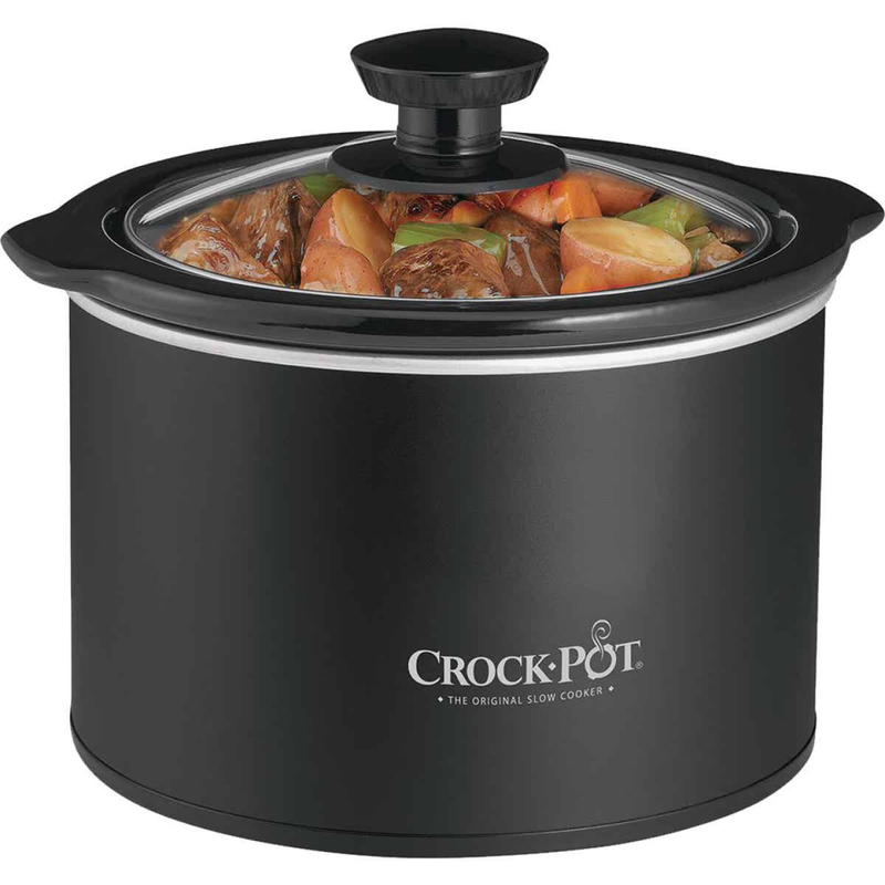 CROCK POT进口代理批发 Crock Pot 1.5 夸脱黑色陶瓷慢炖锅