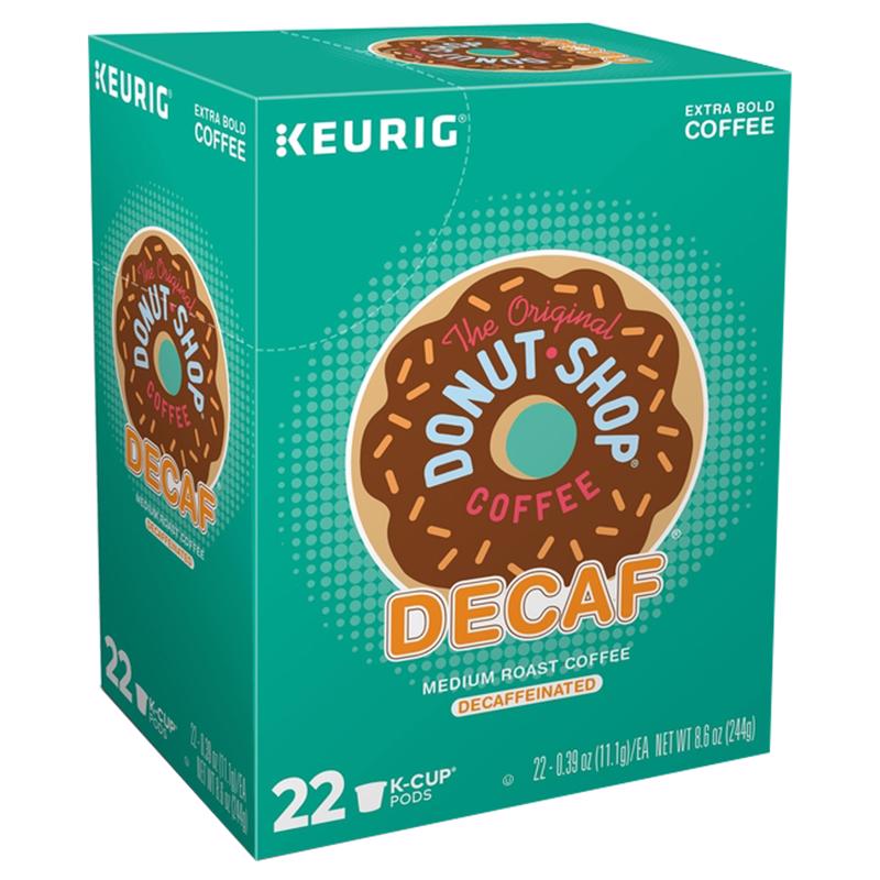 KEURIG进口代理批发 Keurig The Original Donut Shop 中度烘焙无咖啡因咖啡 K-Cups 无咖啡因 24 包