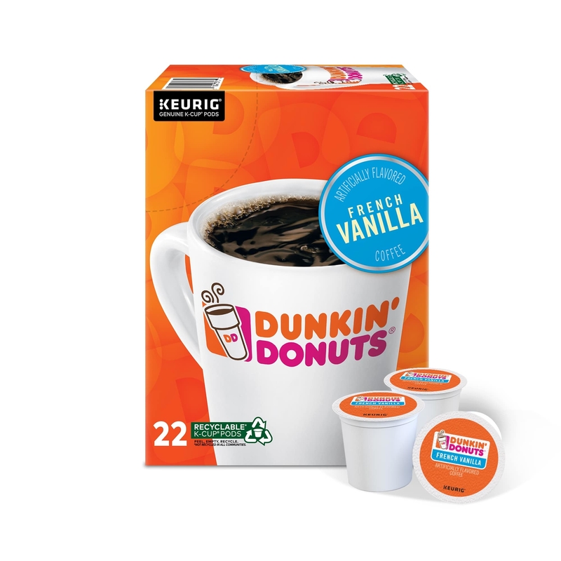 KEURIG进口代理批发 Keurig Dunkin' Donuts 法式香草咖啡 K 杯 22 包