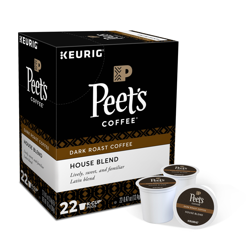 KEURIG进口代理批发 Keurig Peet's House 混合咖啡 K 杯 22 包