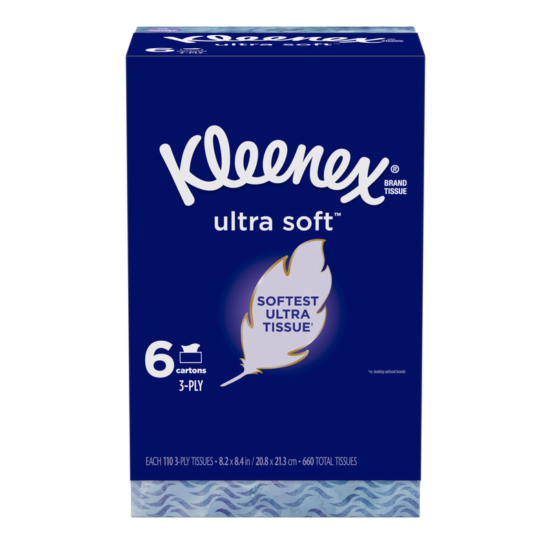 KLEENEX进口代理批发 Kleenex 超柔软 110 克拉面巾纸