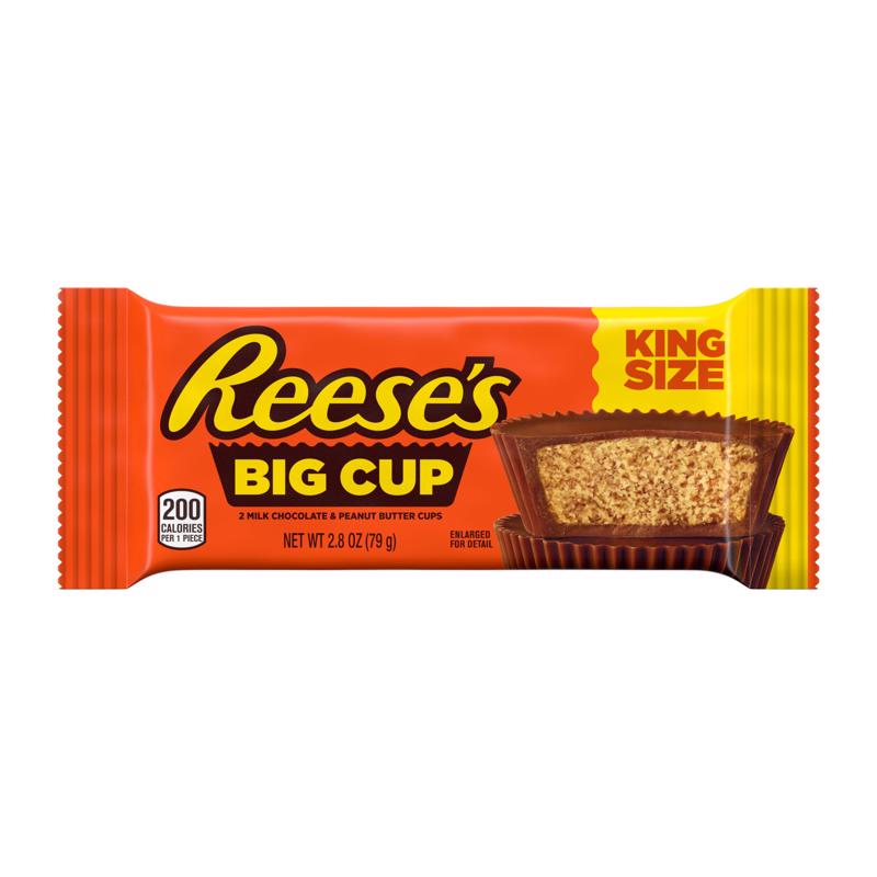 REESE'S进口代理批发 Reese's 大杯花生酱糖果棒 2.8 盎司