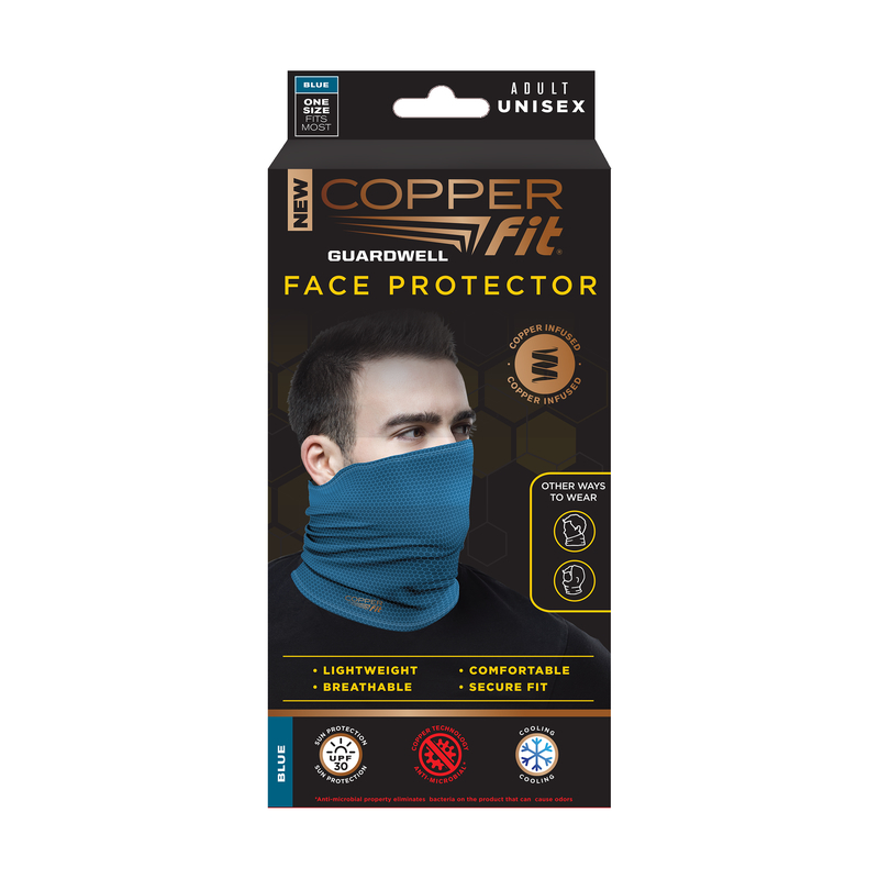 COPPER FIT进口代理批发 Copper Fit Guardwell 冷却面部保护器 1 件装