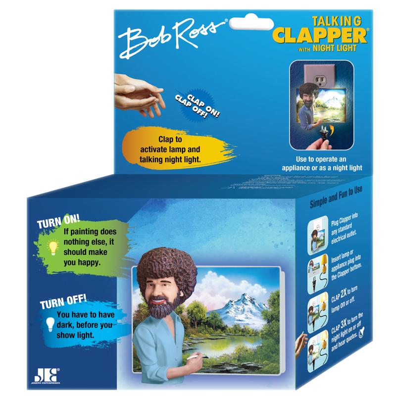 CLAPPER进口代理批发 拍板 Bob Ross 会说话的拍板和夜灯塑料 1 件