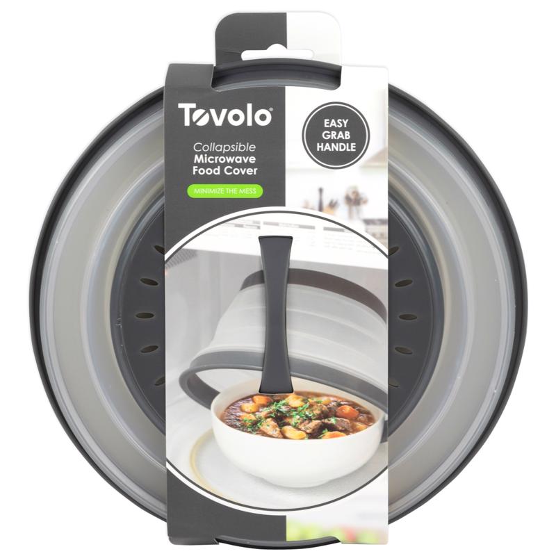 TOVOLO进口代理批发 Tovolo 灰色/白色塑料微波炉折叠食品罩